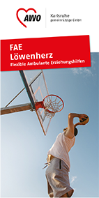 Titel Flyer FAE Loewenherz AWO Karlsruhe